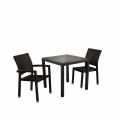 [Maldives Outdoor Armchair, Maldives Outdoor Sidechair & Dayboro Outdoor Dining Table - Square]